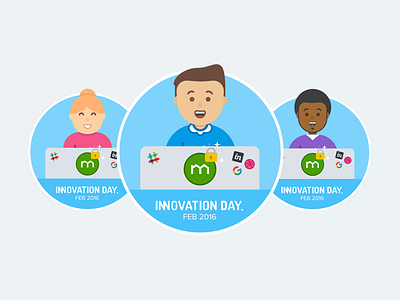 Innovation Day 2016 (Hack-a-thon) @ Domain character hackathon illustration innovation people product design visual design