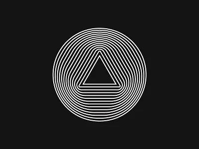 Transition branding change circle lines logo mark symbol triangle