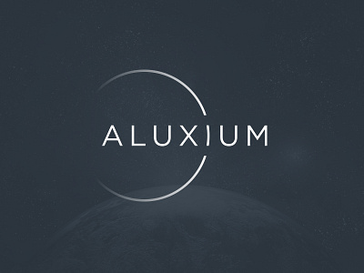 Aluxium Logo branding clean fade light lighting logo minimal