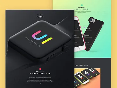 UI Presentation Kit download free ipad iphone macbook mockup presentation psd ui
