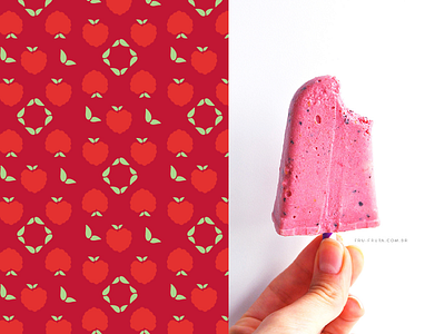 Fru-fruta Pattern branding food fruit pattern personal blog photography popsicle stationery