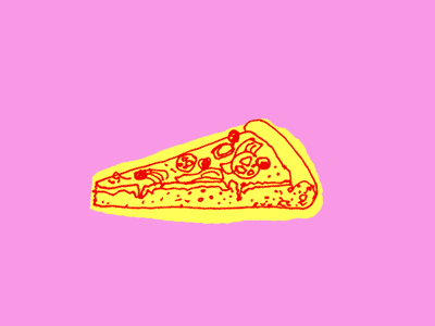 Lunch animated boudinova bulgarianartist colorful gif illustration pizza sofia zdravolinna