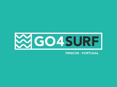 Go4Surf Logo brand identity logo peniche portugal sea surf waves