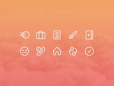 Travel icons icons oneline travel