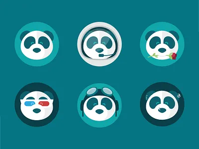 Bambu Bear 3d astronaut aviator bear iconography illustration mascot panda rose vector