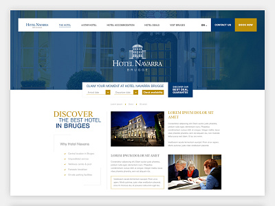 Hotel Navarra design hotel web web design website