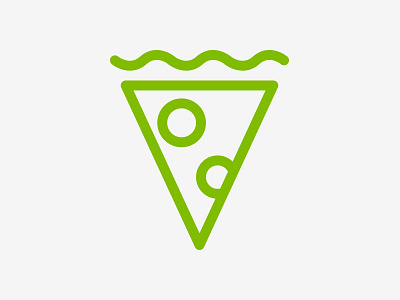 Pizza icon line pizza