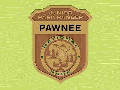 Parks & Rec: Jr. Park Ranger Badge badge illustration knope parks pawnee recreation swanson