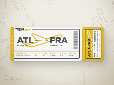 Destination Deutschland airline berlin boarding pass europe france frankfurt germany paris ticket travel