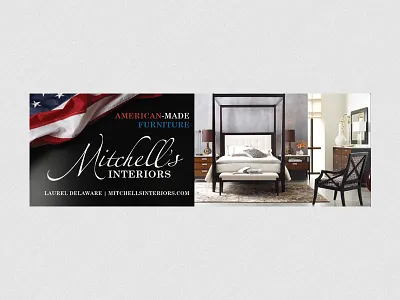 Billboard for Mitchell's Interiors billboard design