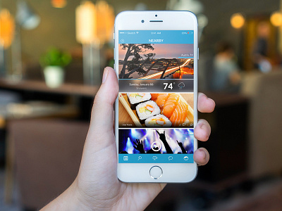 What's Nearby mobile mobile app ui ux