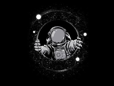 Black Hole astronaut digitalcarbine threadless