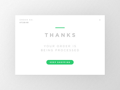 Thanks app dailyui design graphic design mobile order processed thanks ui user interface web