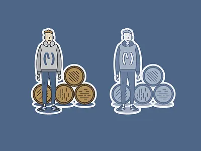 Stickerset for Me! branding graphic identity illustration logo man me sticker