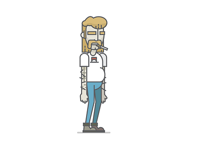Basco is my name... character cigarette game illustration mullet trailer