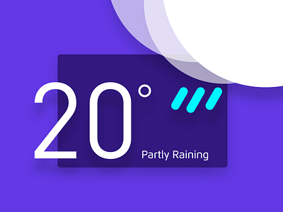 Raining clean concept dailyui material ui weather widget