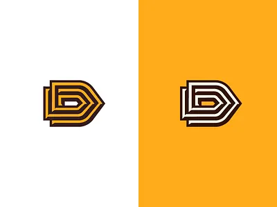 D bullet d letter letterd logo monogram speed symbol