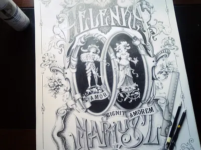 Handdrawn poster drawing handlettering morawski poster typography