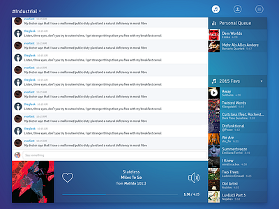 turntable.fm-type gleb music player ux web