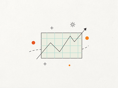 Trending And Influencer Communications chart growth icon illustration influencer trends