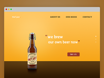 Daily UI #003 - Landing Page beer call to action dailyui interface landing page product page ui