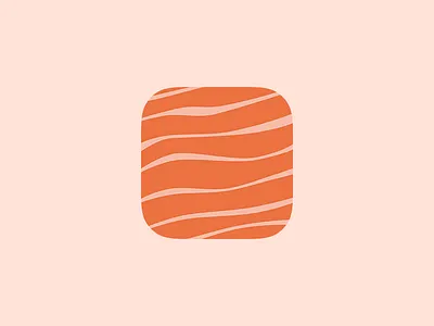 Salmon - App Icon app app icon cooking fish food icon ios iphone restaurant salmon sea sushi