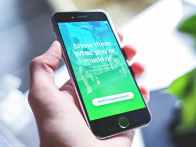 Send Conncetion Request connections ios9 iphone6 search send ui ux