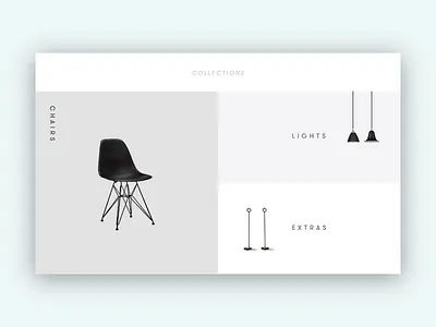 Furniture card furniture minimalist web