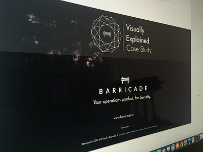 Visually Explained - Infographic Branding barricade branding geometry infographic infographics logo plexus polygon security