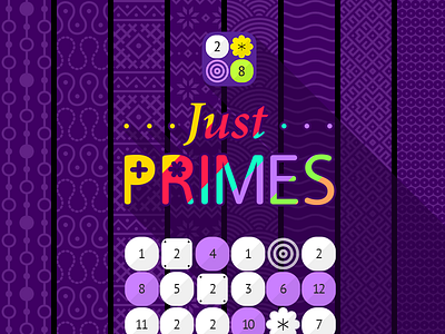 Just Primes 3 in one apple game graphic interface ios iphone logic puzzle ui