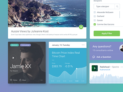 Module 01 | UI Kit blog chart filter media ui kit