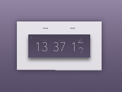 Countdown Timer affinitydesigner clean clock concept dailyui design digital interface time ui user interface ux