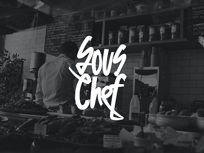 Sous Chef Script brush custom graffiti identity indie logo script street texture typography