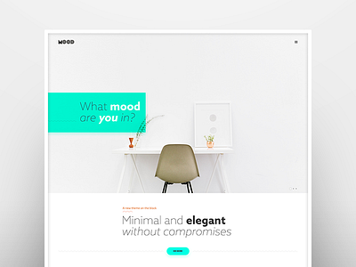 Minimood minimal typography wordpress theme