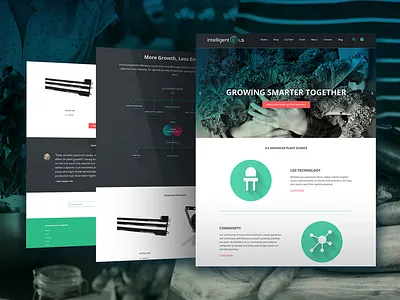 ILS Website Design agriculture brand design horticulture light plant science technology ui ux web
