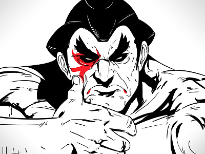 E Honda - SF13 arcade e honda flat illustration paint sketch street fighter