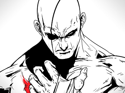 Sagat - SF13 arcade flat illustration sagat sketch street fighter