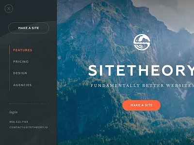 Sitetheory Mobile Menu awesome drawer home menu nav navigation red ui ux
