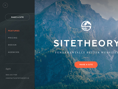 Sitetheory Mobile Menu awesome drawer home menu nav navigation red ui ux