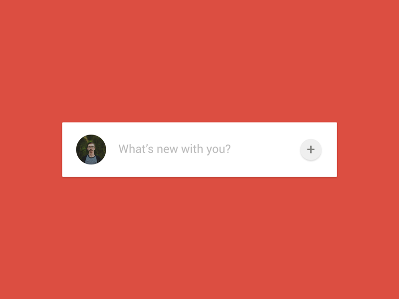 Daily UI 081 - Status Update 081 dailyui google material status update