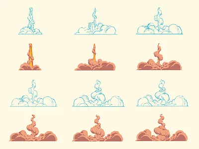 Take Off 2dfx animation cel celanimation design explosion fx