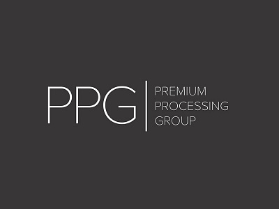 PPG Logo brand branding design graphic design identity logo logotype miami minimal typography word mark