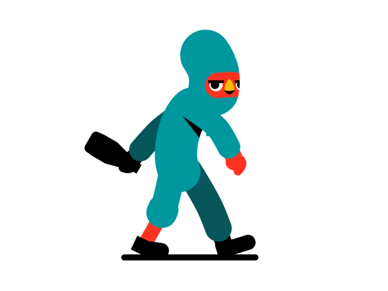 Roadman animation character cider gif hoody vector walk cycle