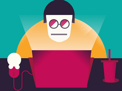 Surviving Freelance flat graphic design illustration