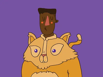 Jay finds the Purrfect shirt. cartoon cat character kitten perfect shirt white collar