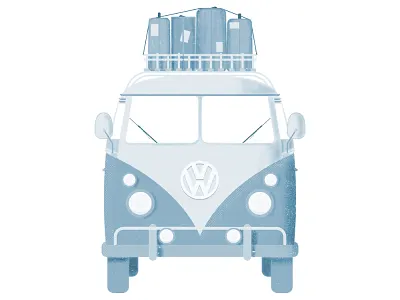 Van Life bus camp car design drive grunge texture van vw