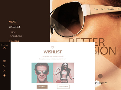 Eyeglasses Store business dailyui design eyeglasses fashion lviv ui ukraine ux web whishlist