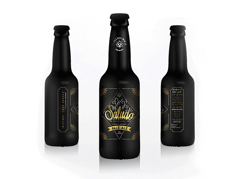 ILLUSION CRAFT BEER beer brew gif identity packaging