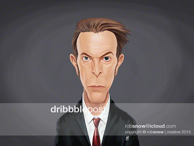 Celebrity Sunday - David Bowie caricature celebrity david bowie famous icon lyrics music singer