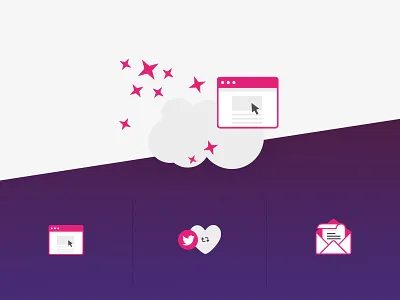 Website Heaven Icon Set 3 colour brand icon set icons newsletter simple social website